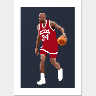 Charles Barkley Pixel Dribble Posters and Art